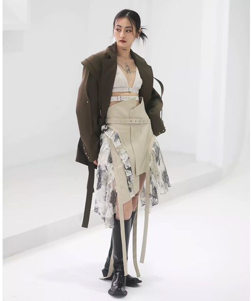 Layered Tie Skirt